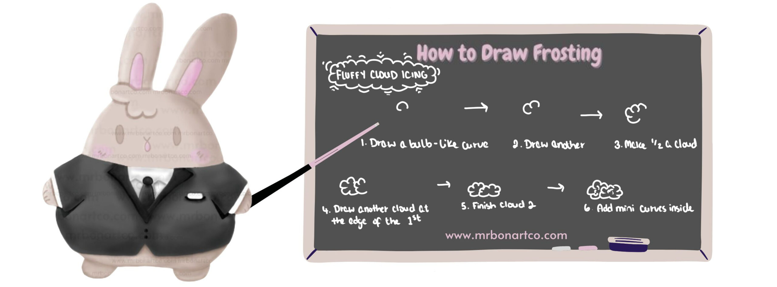 How to Draw Cake Frosting The Best 3 Ways Mr Bon Art Co.