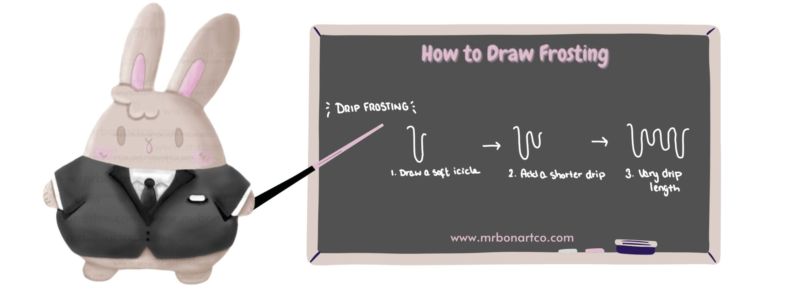 How to Draw Cake Frosting The Best 3 Ways Mr Bon Art Co.